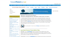 Desktop Screenshot of consumerfinancereport.com